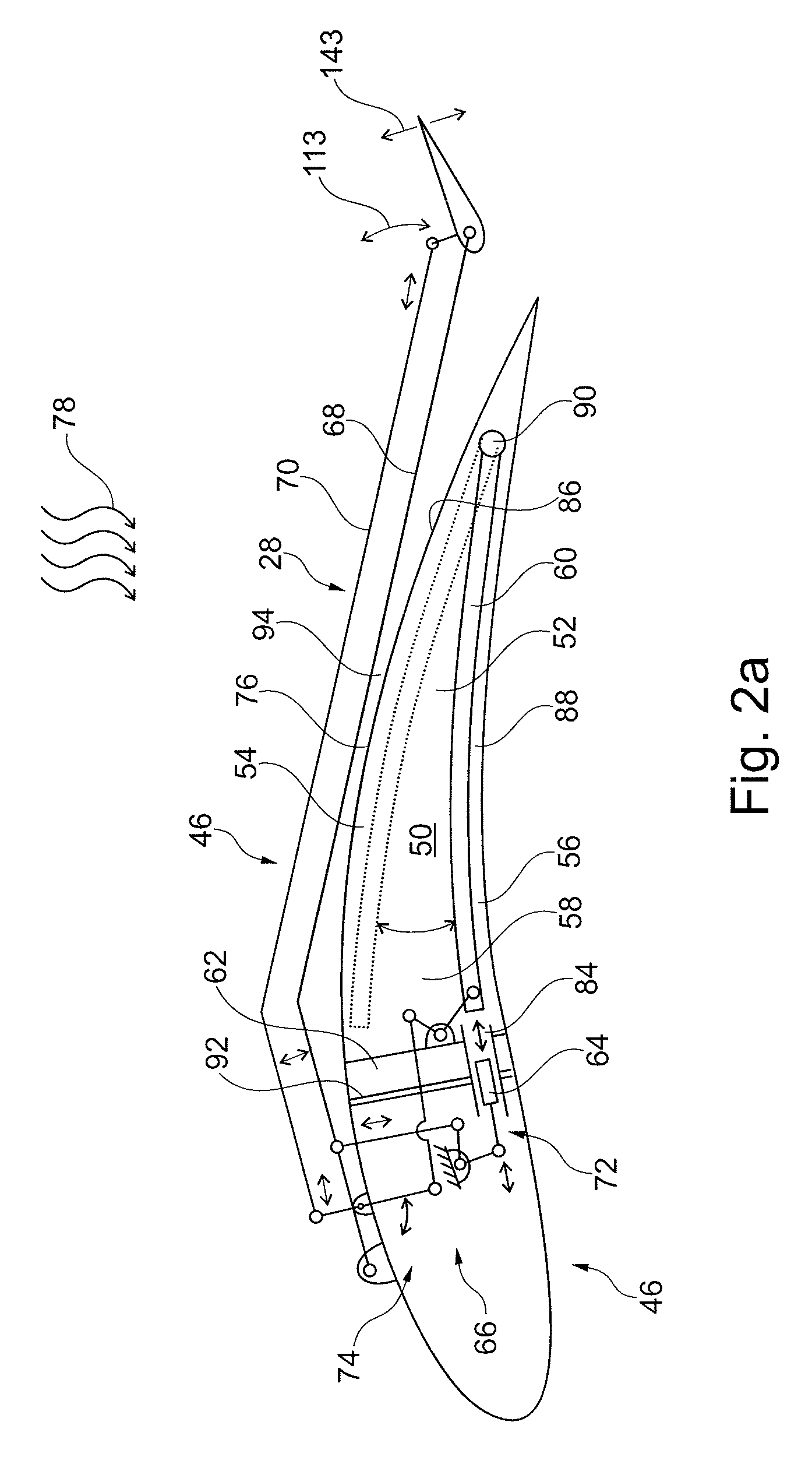 Stirling engine with flapping wing for an emission-free aircraft