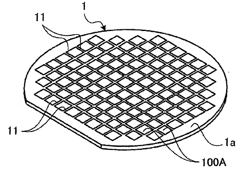 Sapphire wafer dividing method