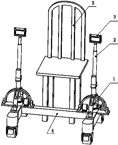 Cross breast cancer postoperative rehabilitation training device