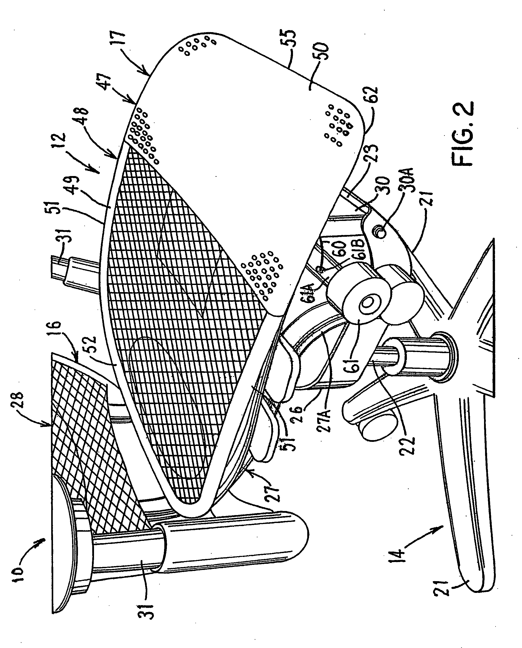 Chair having a suspension seat assembly