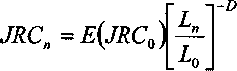 Determination of roughness coefficient of rock mass structural face