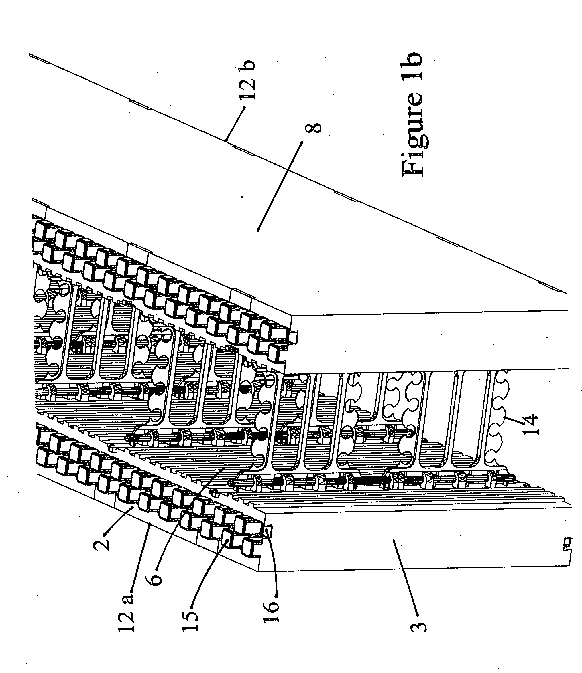 Insulated concrete wall forming system and hinged bridging webs