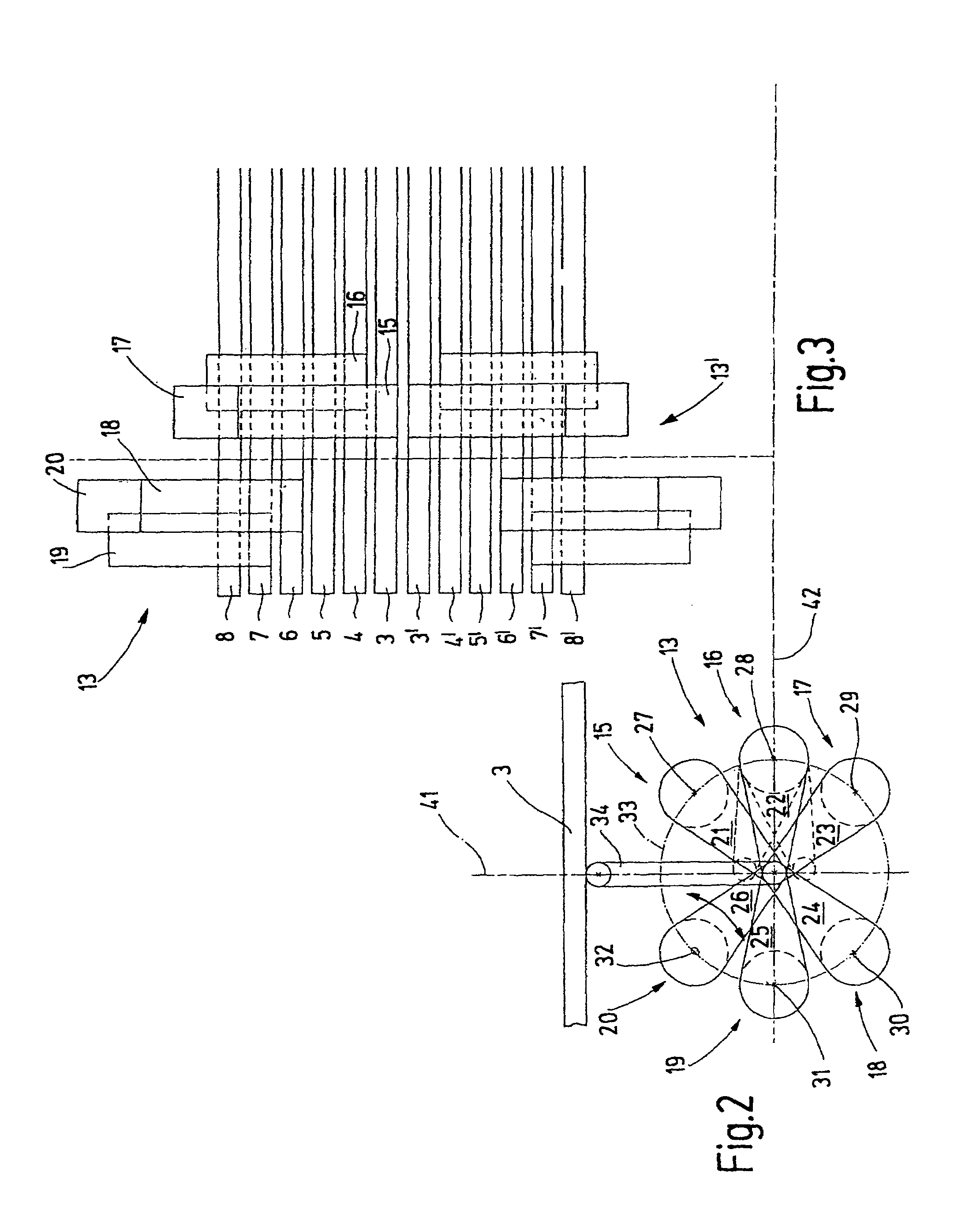 Shed-forming device for a power loom