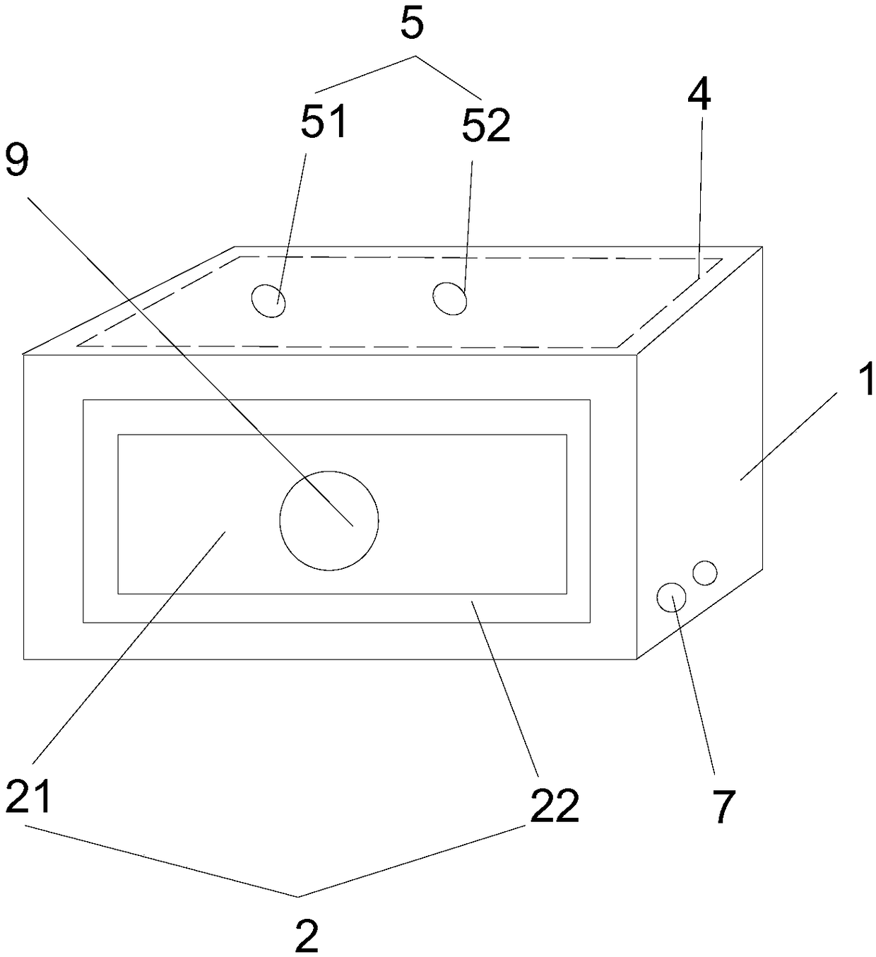 Device combining transparent screen and mechanical interaction