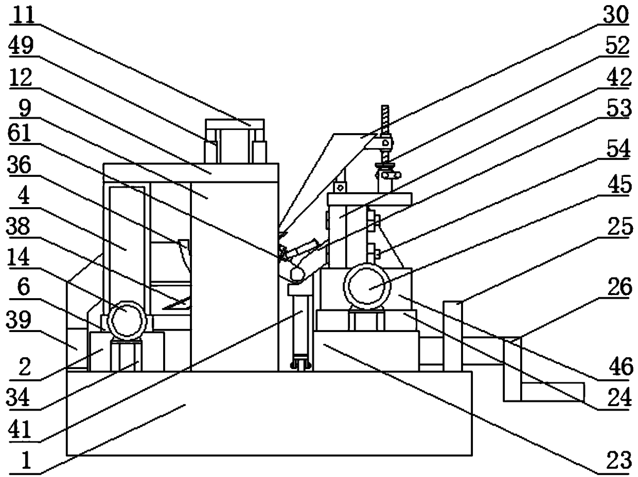 Efficient cleaning, grinding and dust removing device