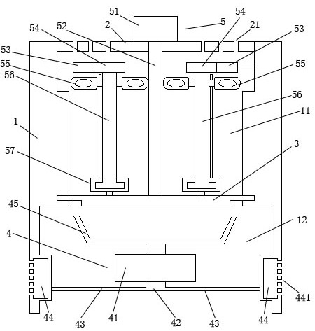 Water-free type plastic film master batch dust washing device