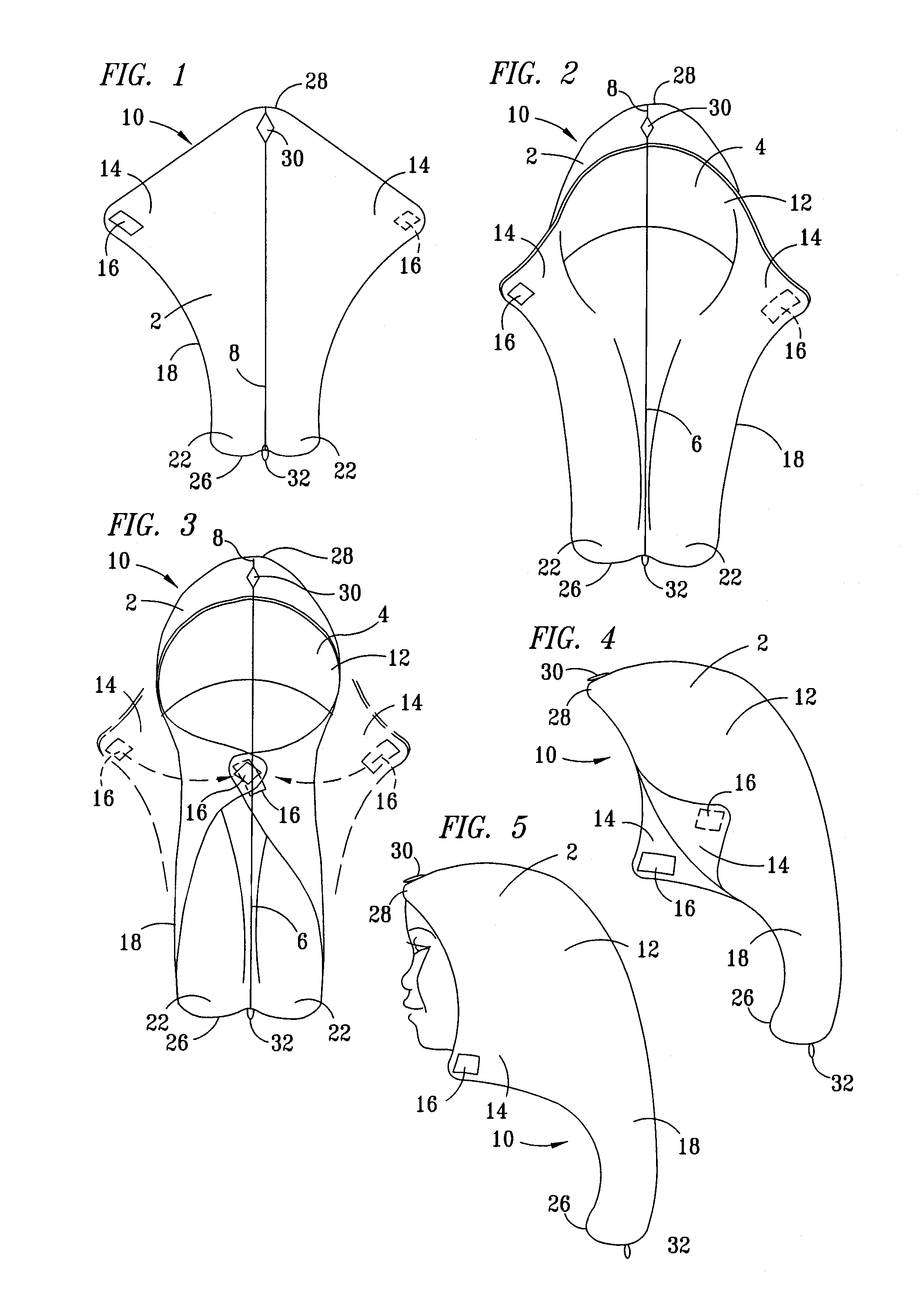 Secure and absorbent elongated hood