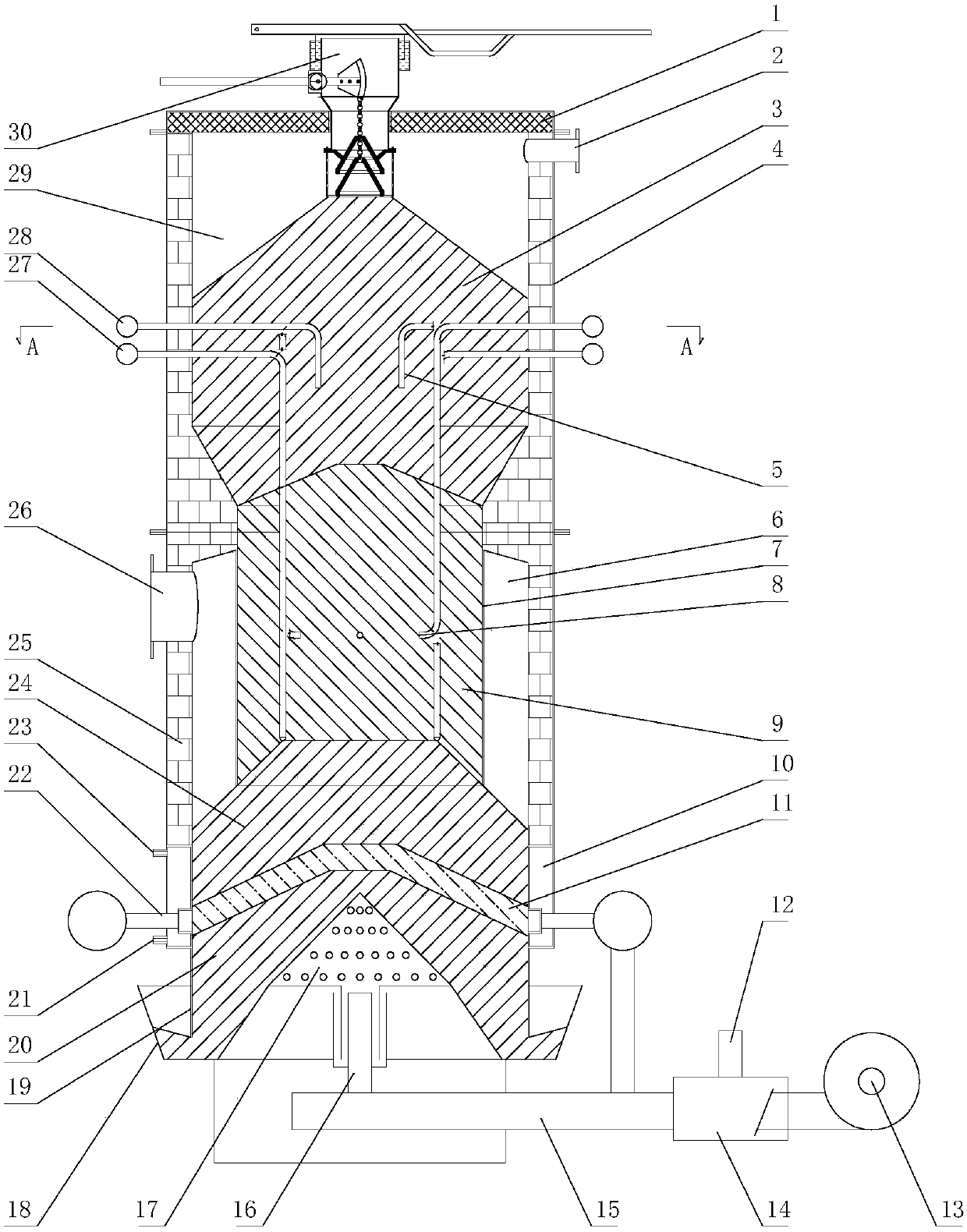 Solid waste gasifying system and solid waste gasifying method