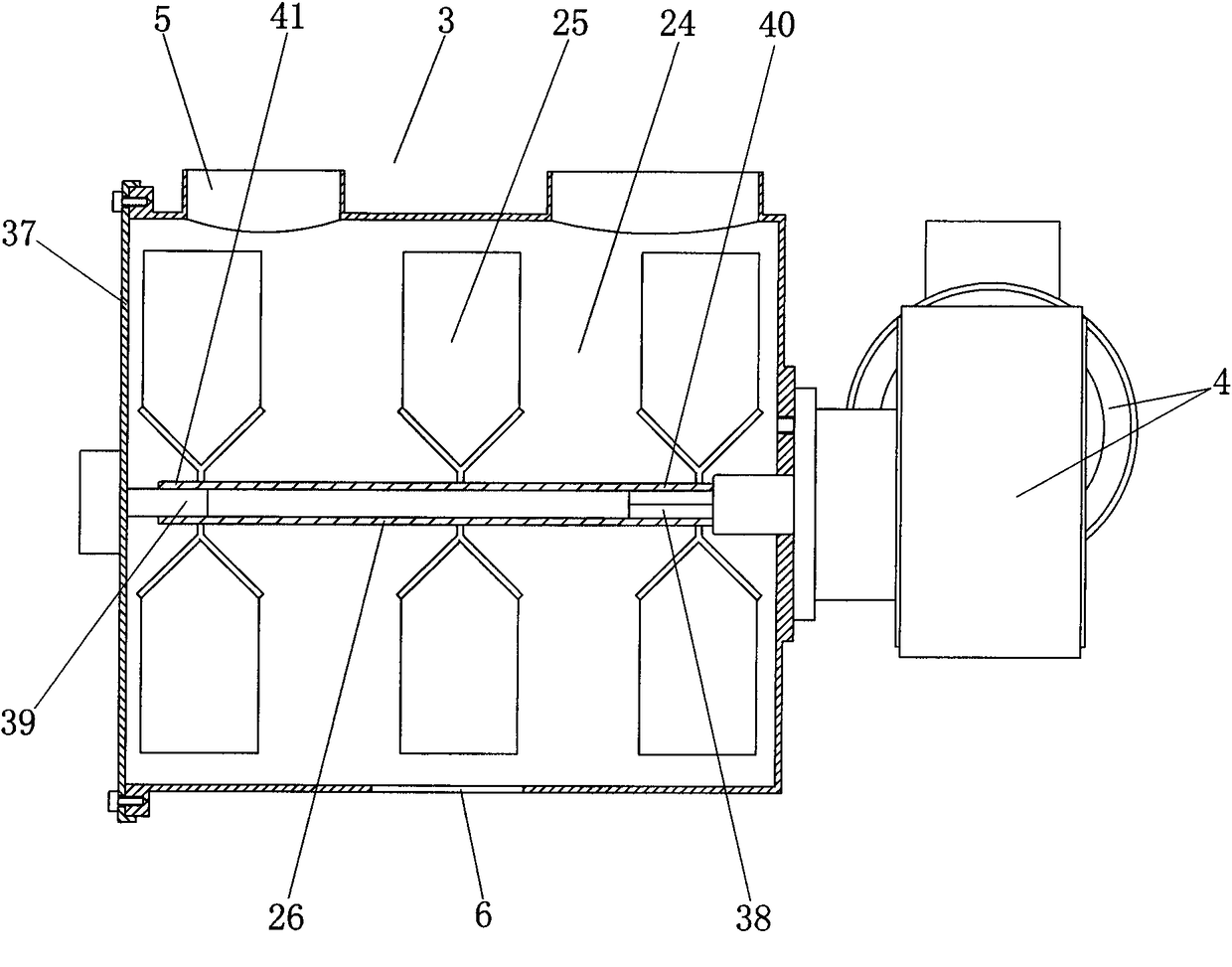 Metering, stirring and mixing device for industrial powder and granules