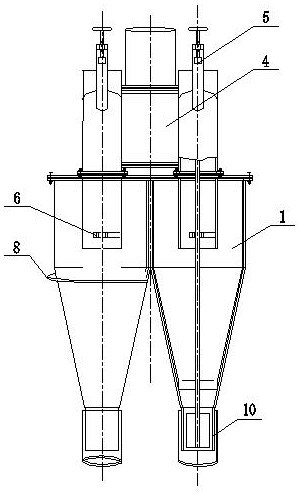 Wear-resistant pulverized coal concentration separation device