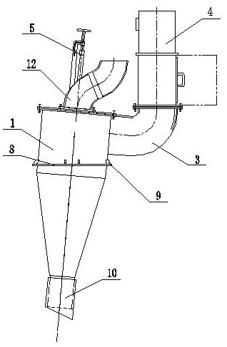 Wear-resistant pulverized coal concentration separation device