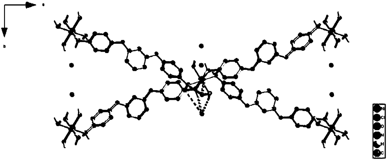 Rhombic reticular coordination polymer based on NiII and preparation method and application thereof