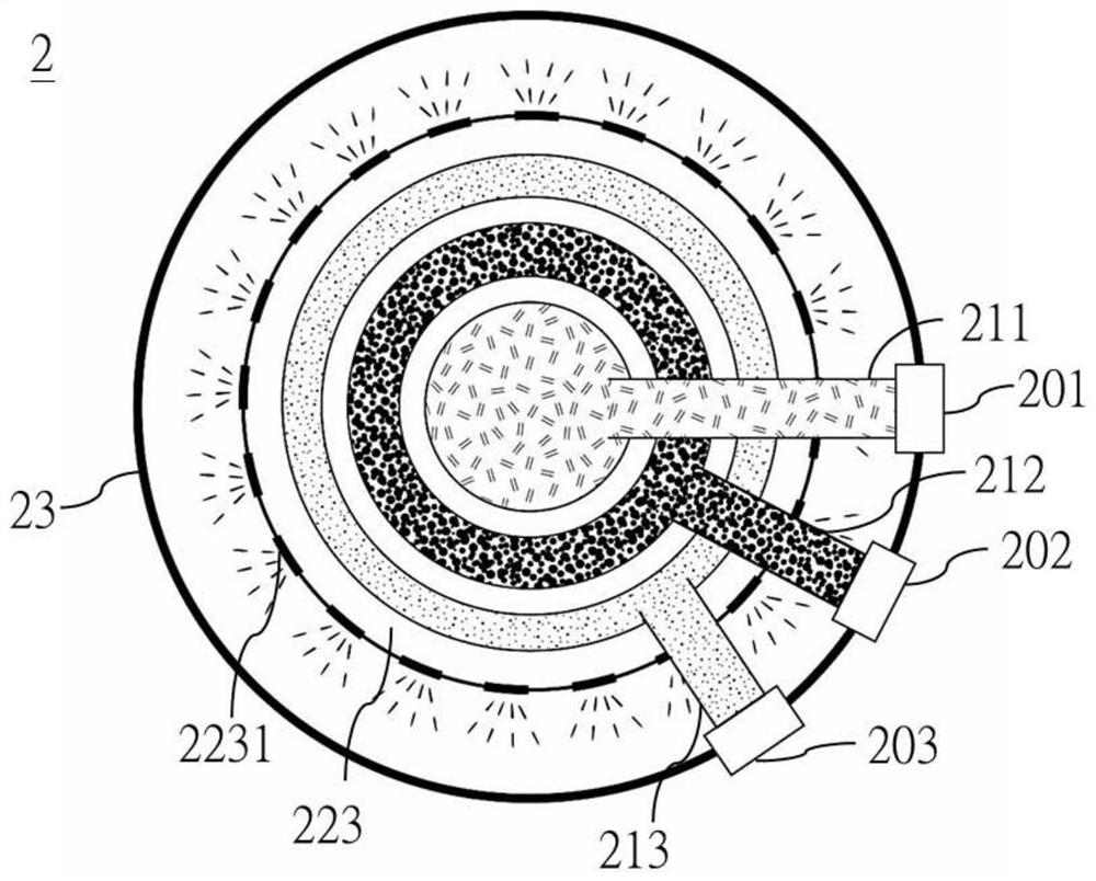 High proportion mixing device and preparation production system using it