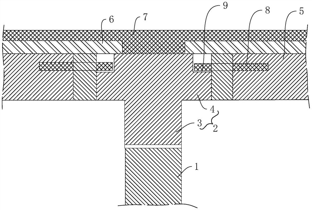 Large-span prefabricated frame structure support-free structure and construction method