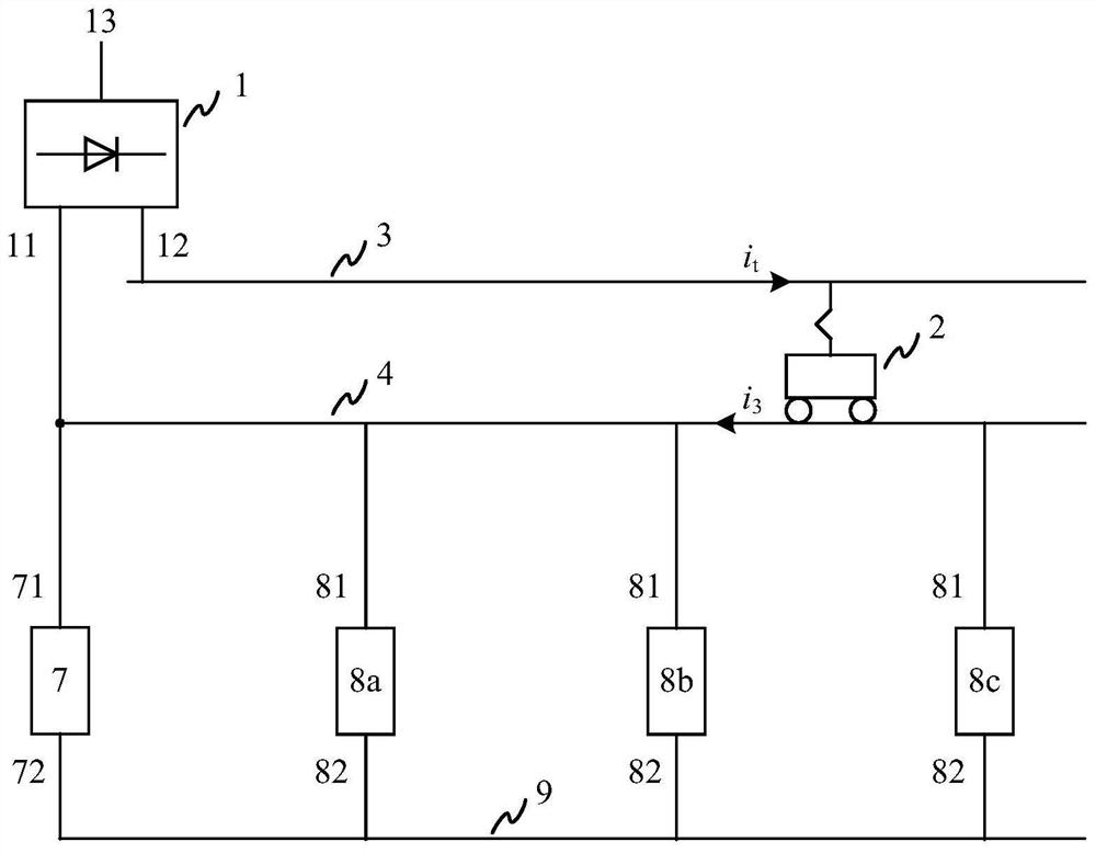 Subway train position detection system