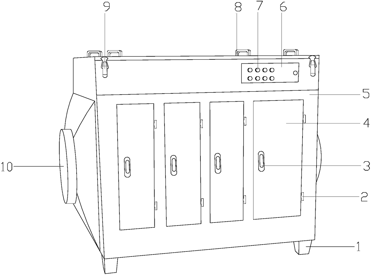 Plug-in encapsulation device for three-way catalyst converter of automobile