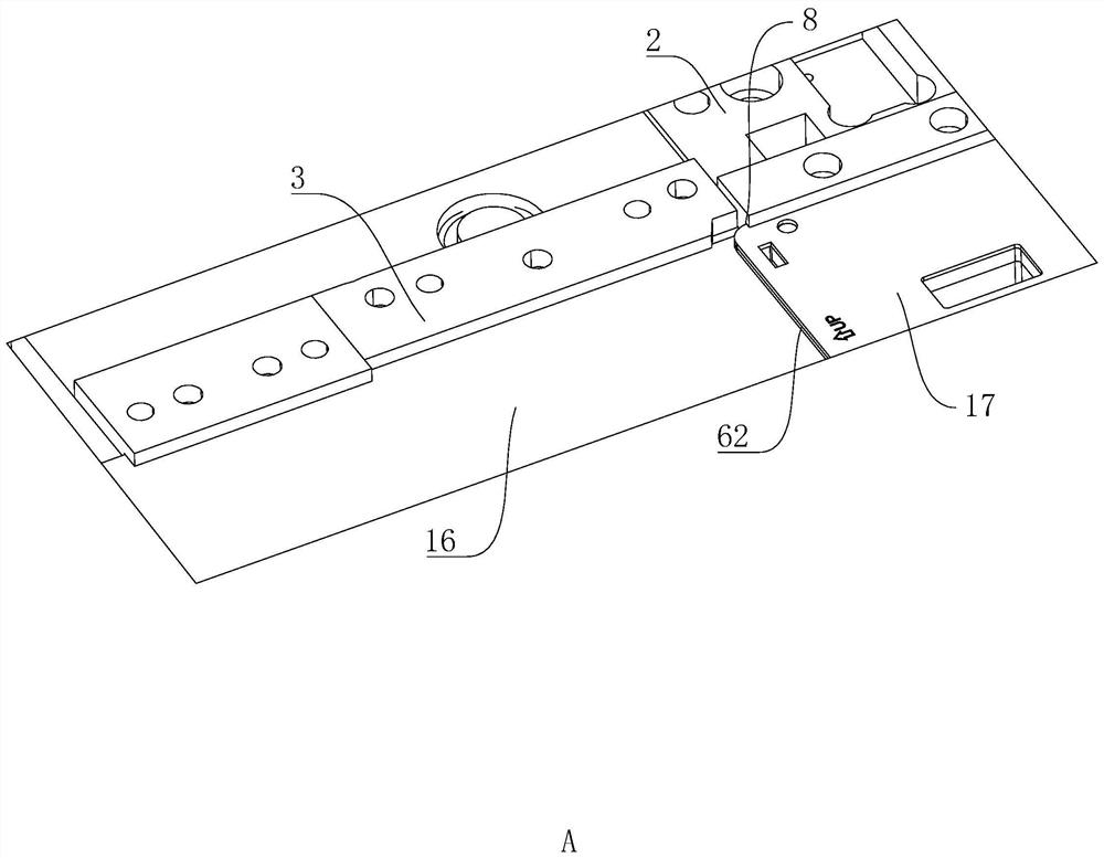 Switch middle plate stamping continuous die