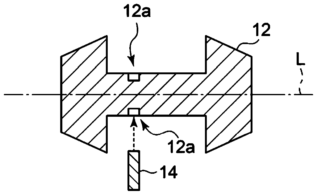 Contact vibration detection device, rotating machine provided with same, and contact vibration detection method