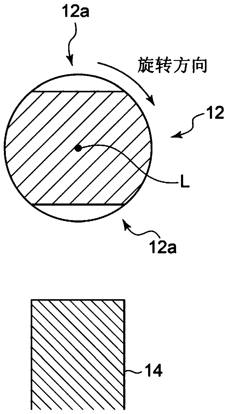 Contact vibration detection device, rotating machine provided with same, and contact vibration detection method