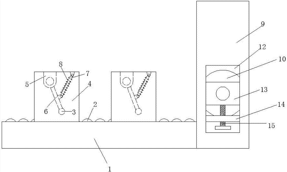 Rolling machine provided with flattening mechanism