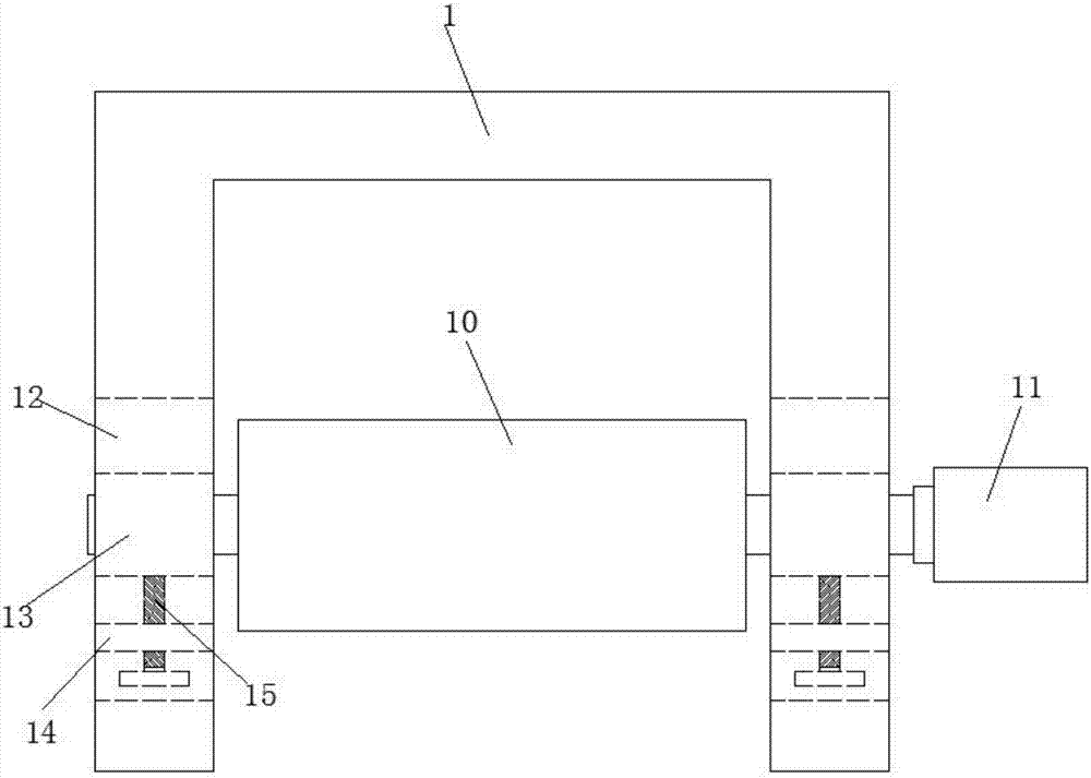 Rolling machine provided with flattening mechanism