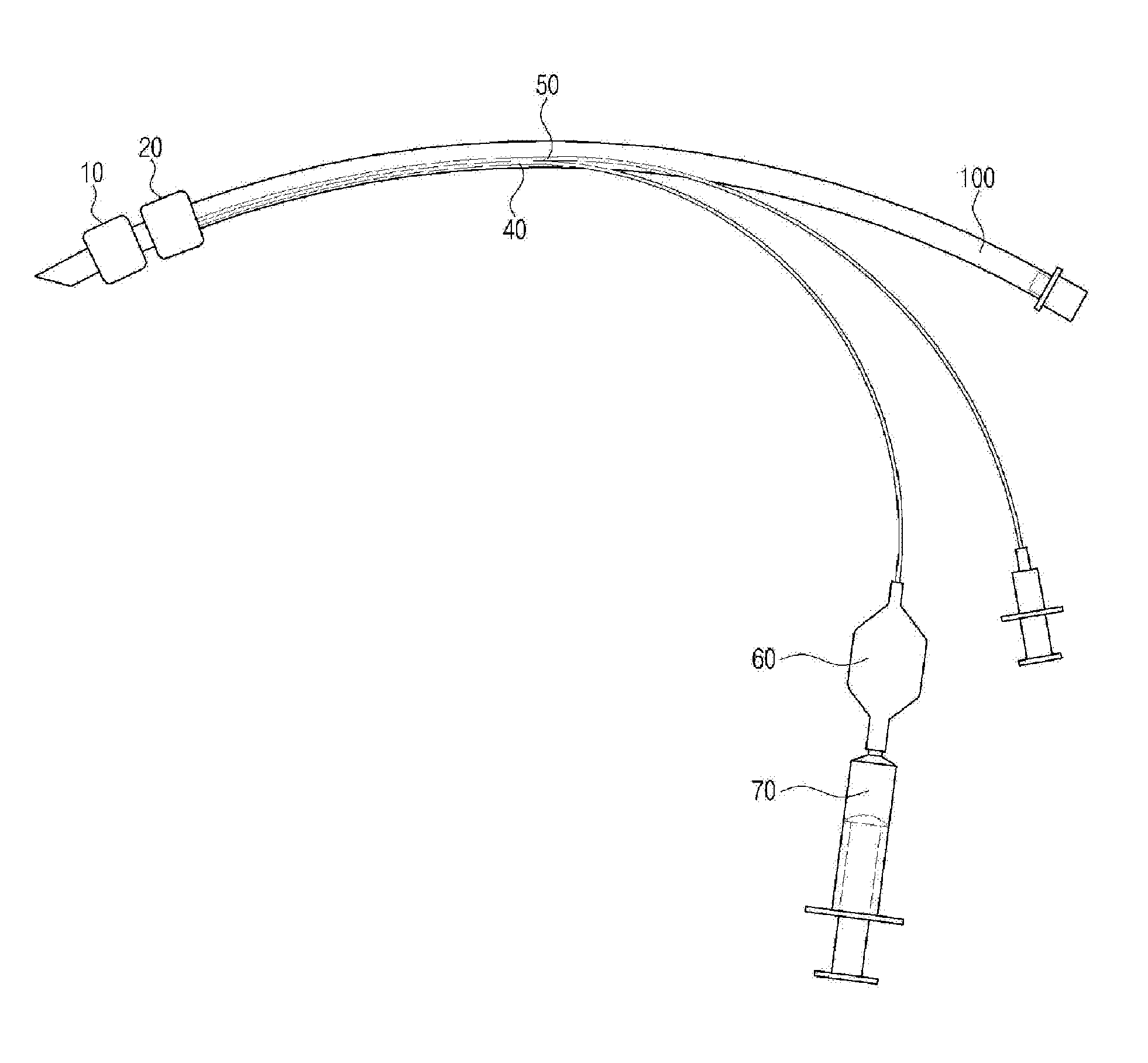 Tracheal tube comprising trachea sealing portion