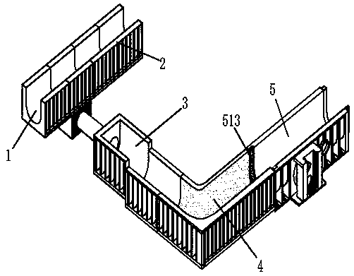 Finished drainage gutter drainage system