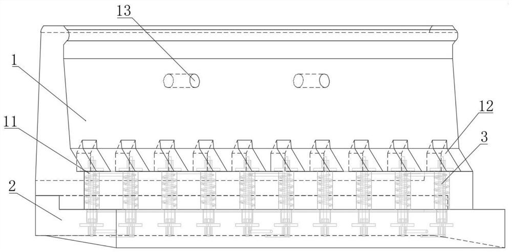 Anti-collision guardrail and construction method thereof