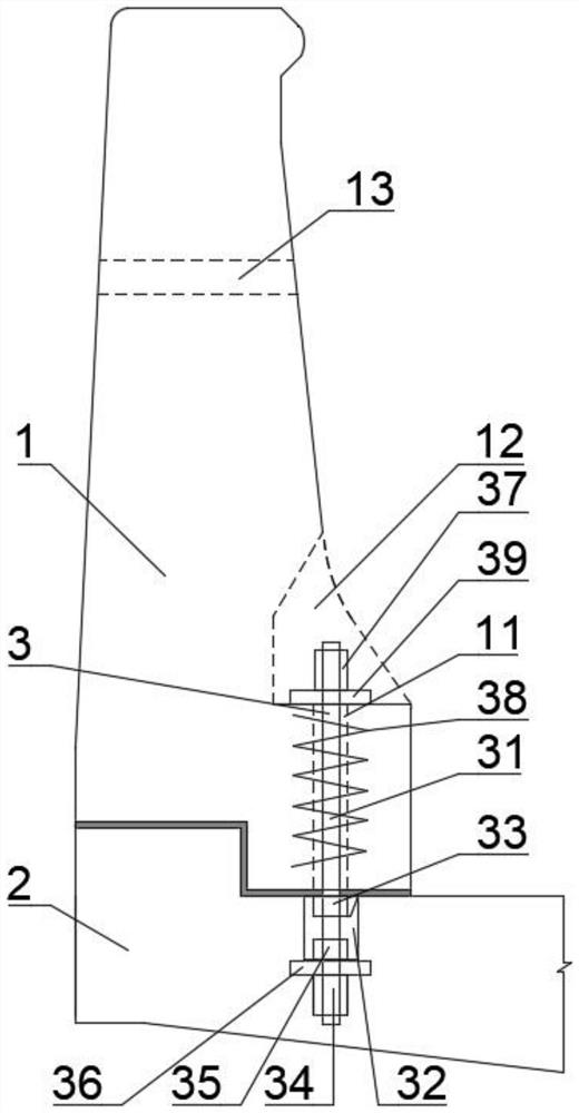 Anti-collision guardrail and construction method thereof