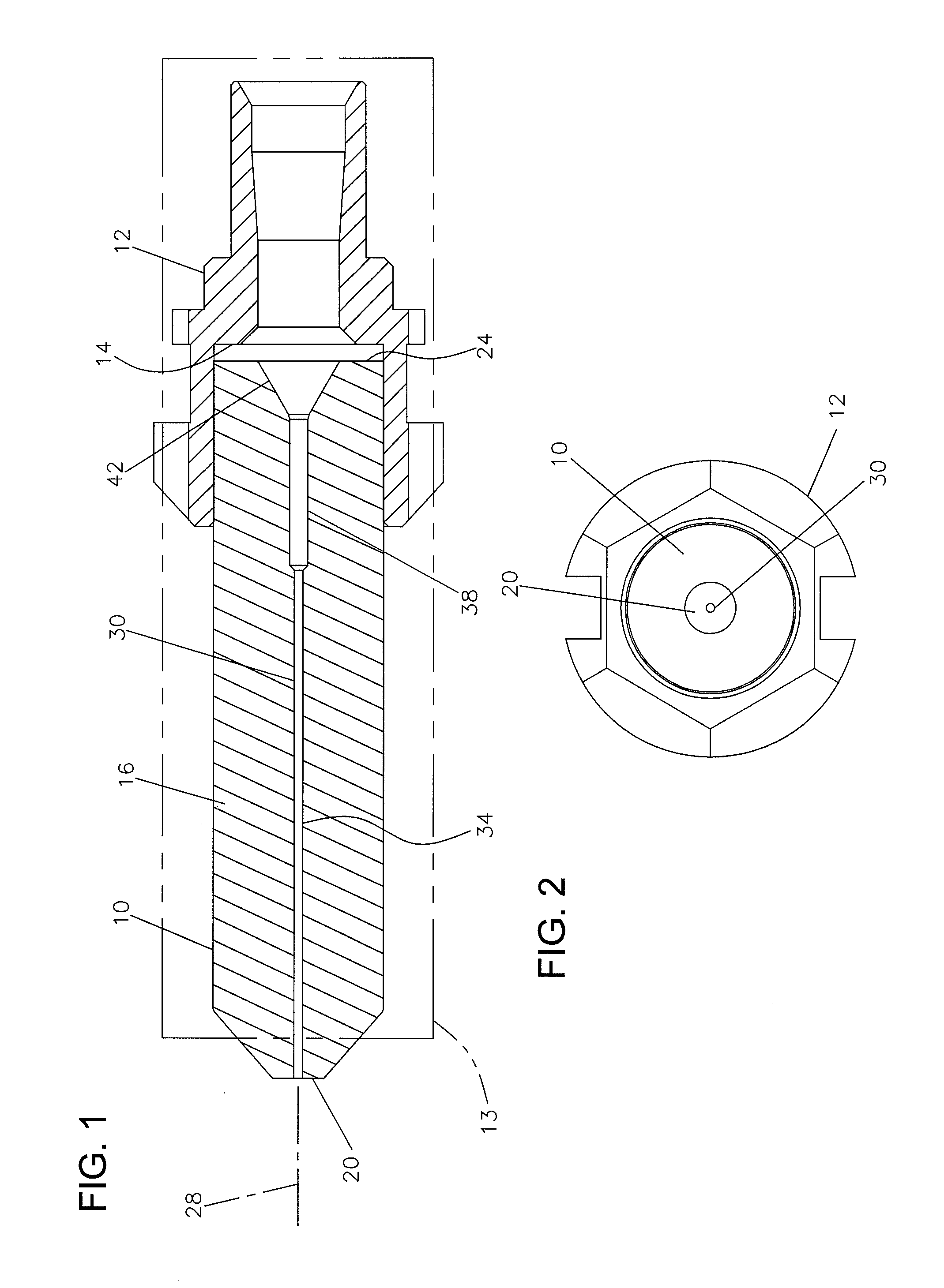 Dual inner diameter ferrule device with smooth internal contours and method