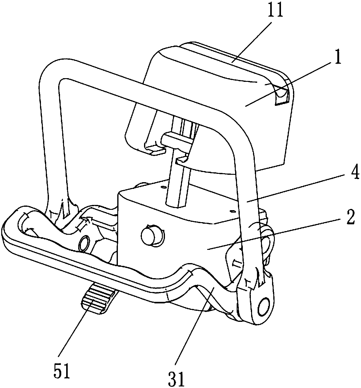 Hoisted lock structure and LED display screen