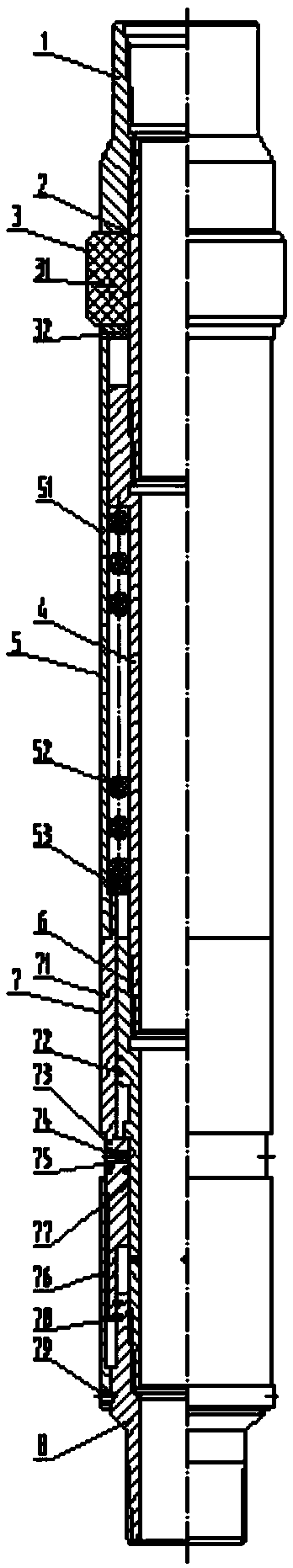 Non-throttling self-service unsealed packer