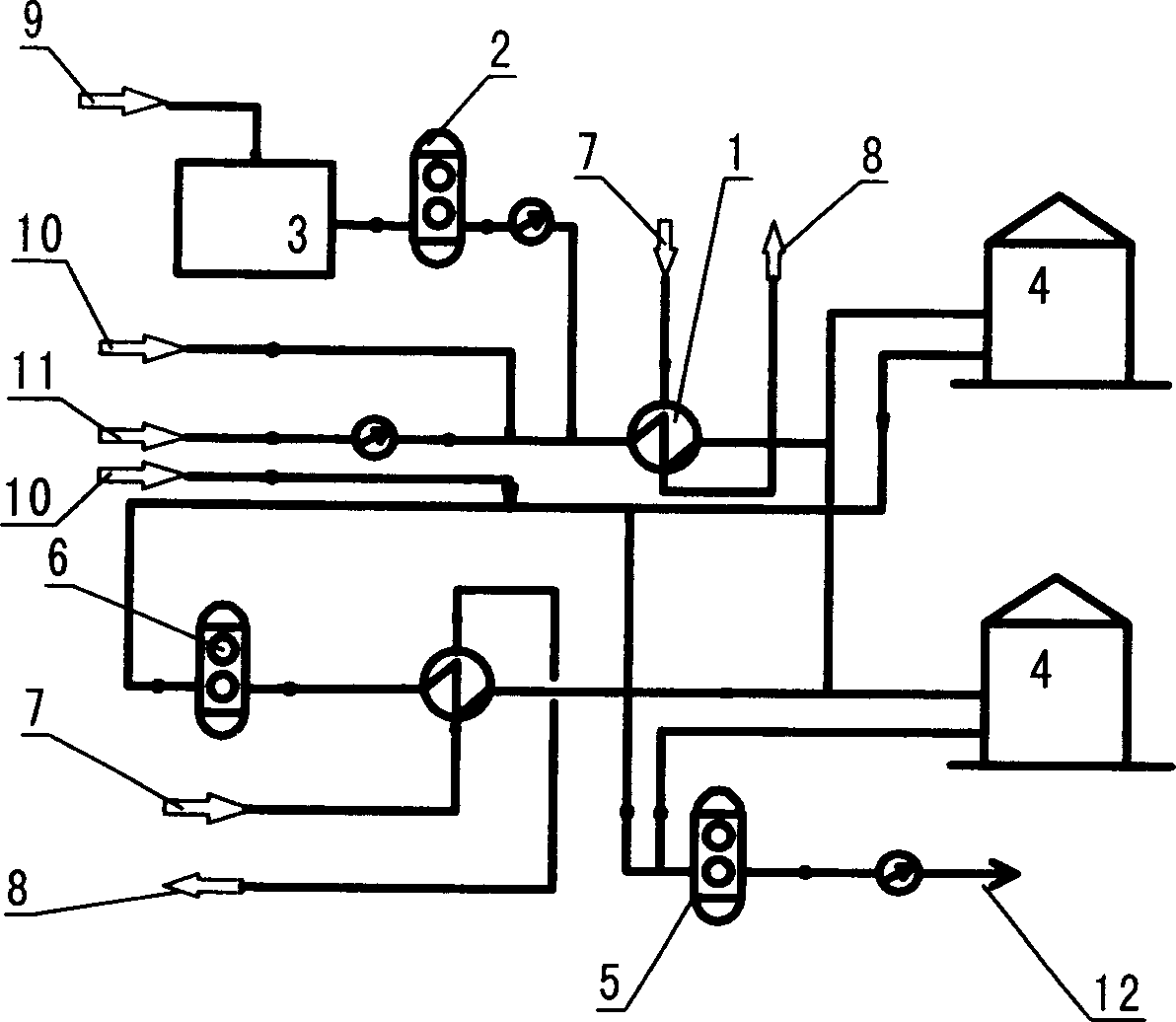 Technological process of thermochemistry dehydrating for ultra thick oil