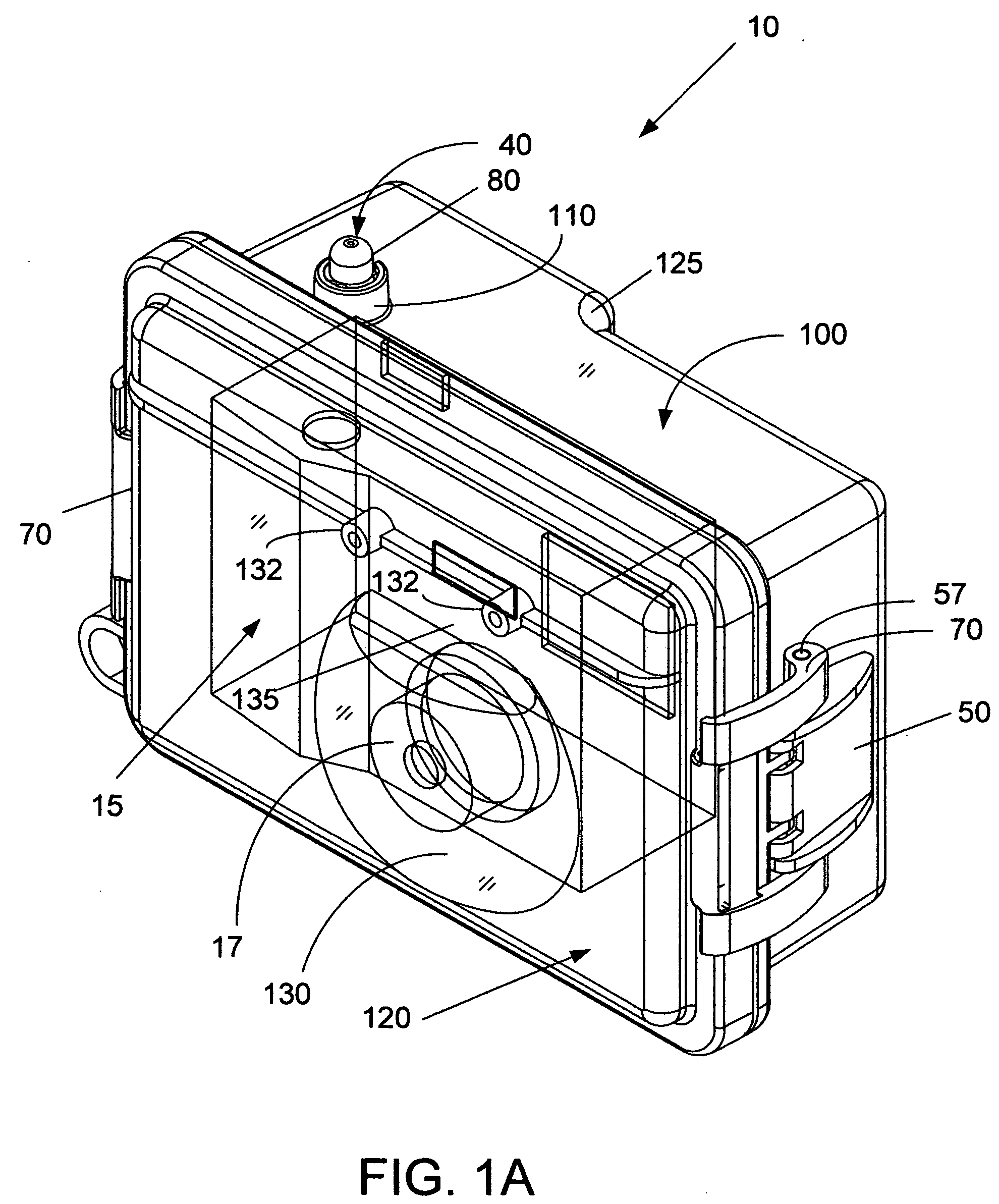 Underwater adaptive  camera housing