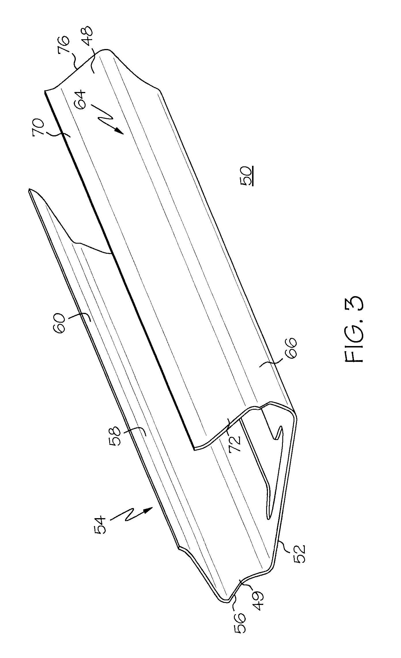 Snap on blade shim