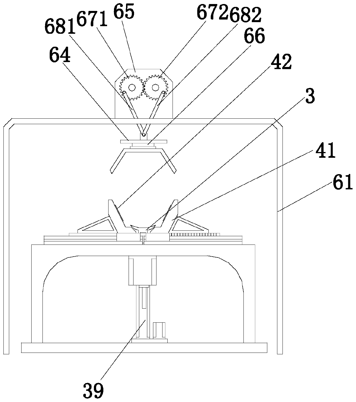 Port deburring device for reinforced concrete sewer pipe production