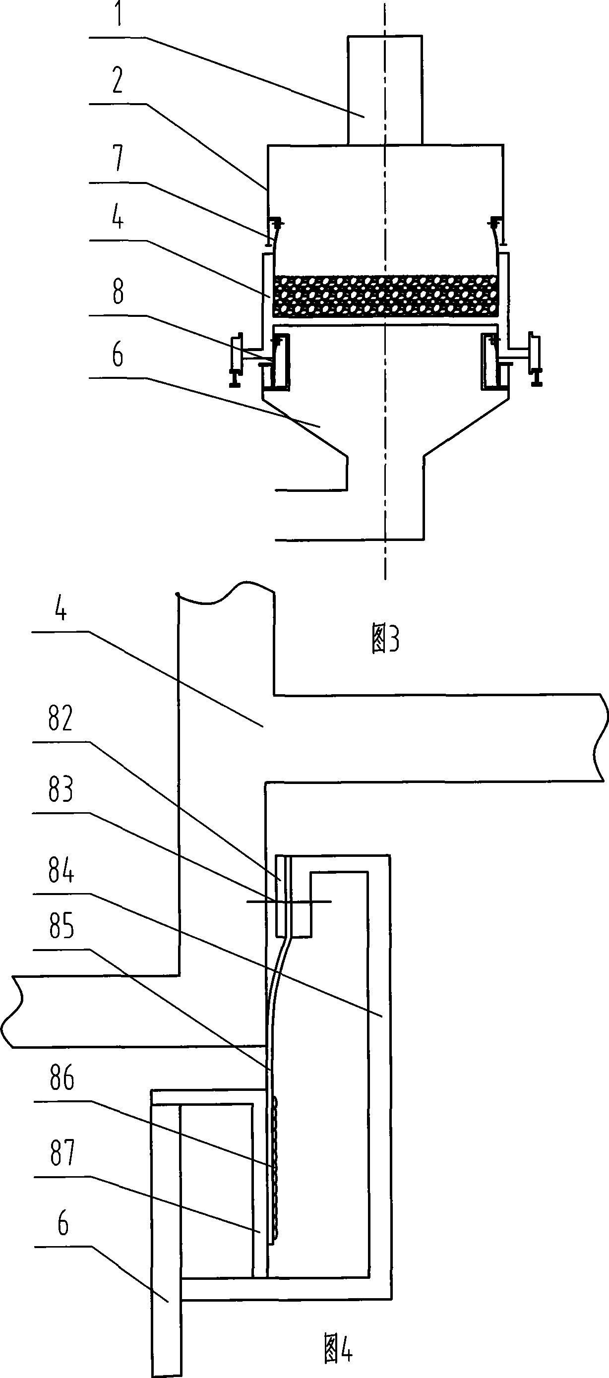 Sintering device, sintering cooler and its lamination sealing device