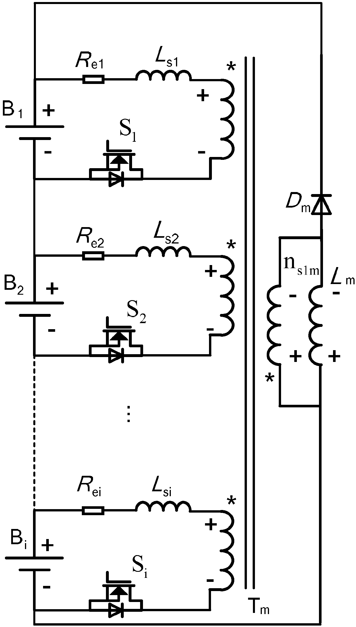 Voltage-sharing circuit for series energy storage device and voltage-sharing system comprising voltage-sharing circuit