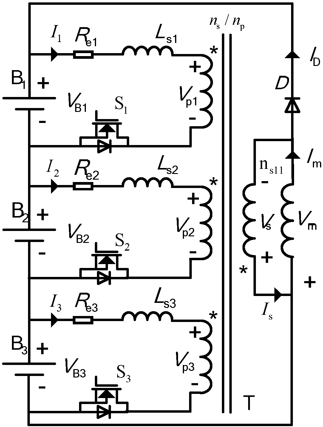 Voltage-sharing circuit for series energy storage device and voltage-sharing system comprising voltage-sharing circuit