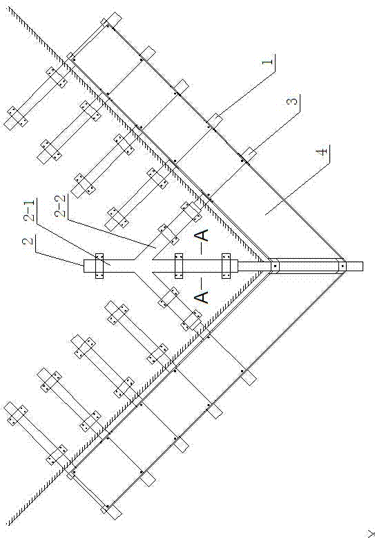 Sleeve combination tool type platform of cantilever scaffold and operating method thereof