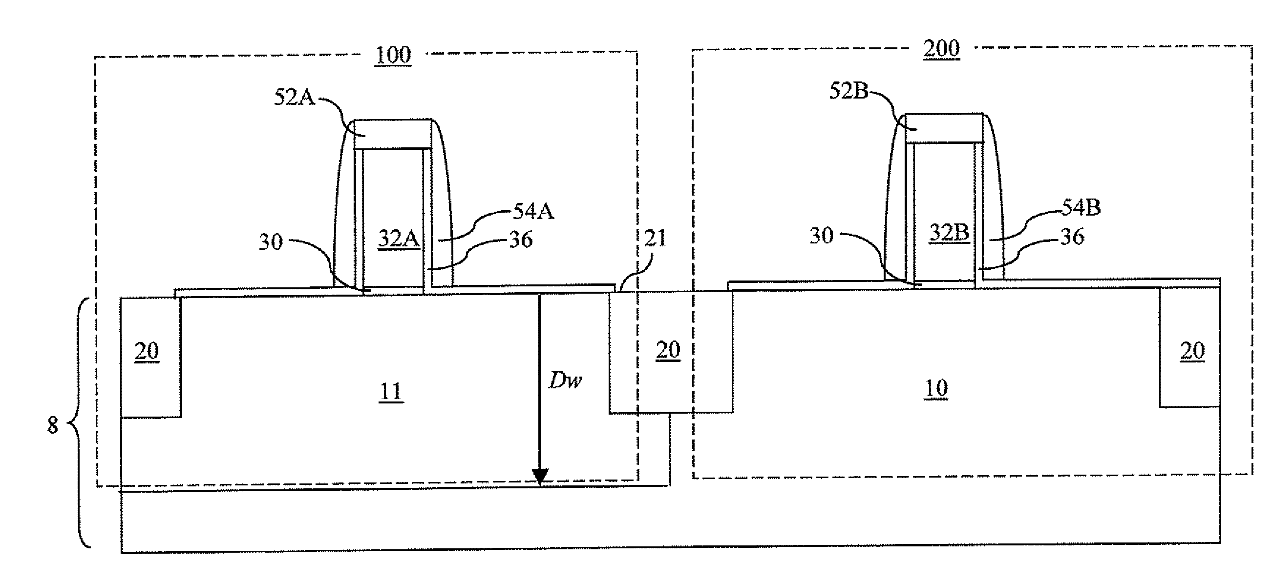 Local stress engineering for CMOS devices