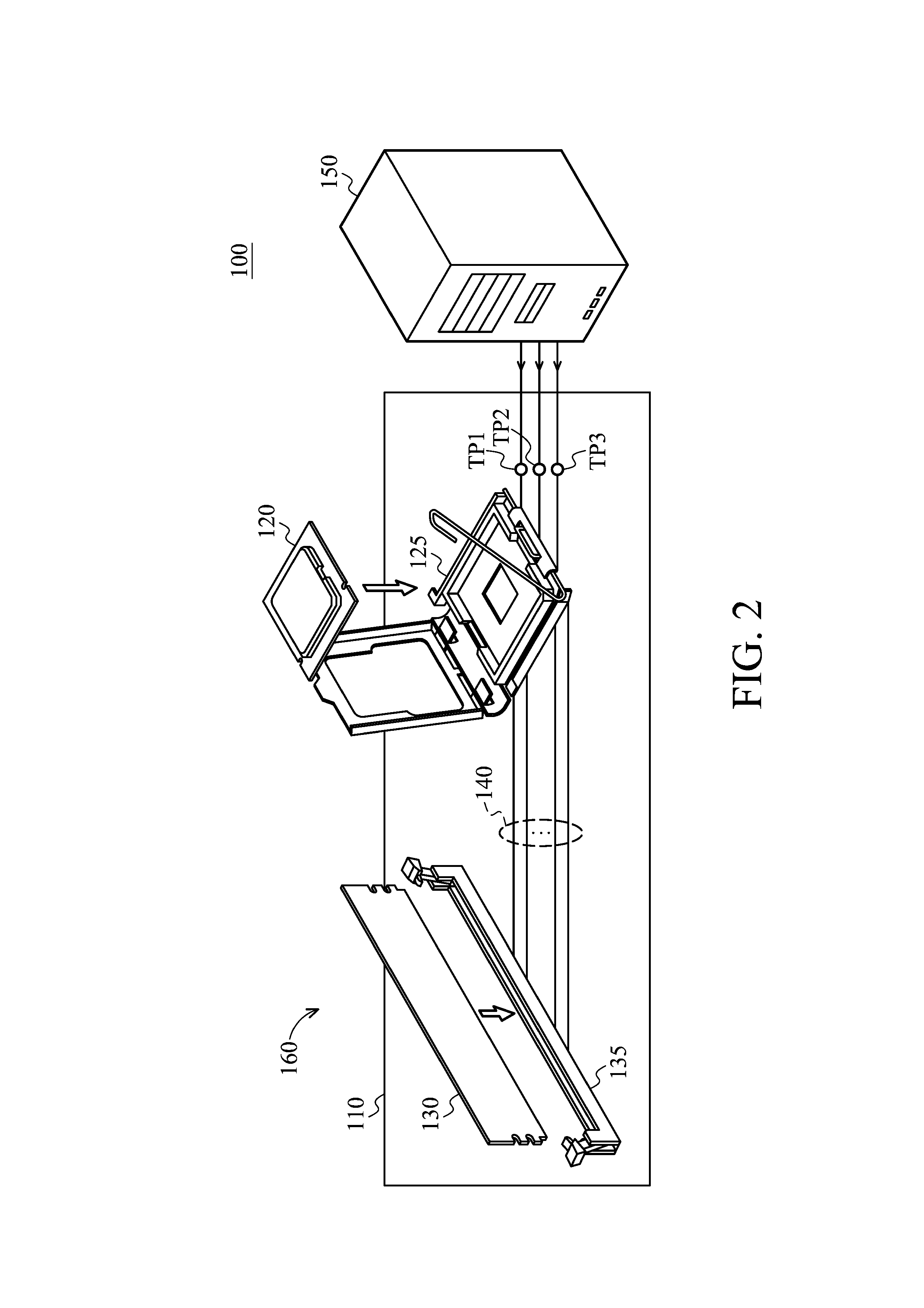 Test system and test method for pcba