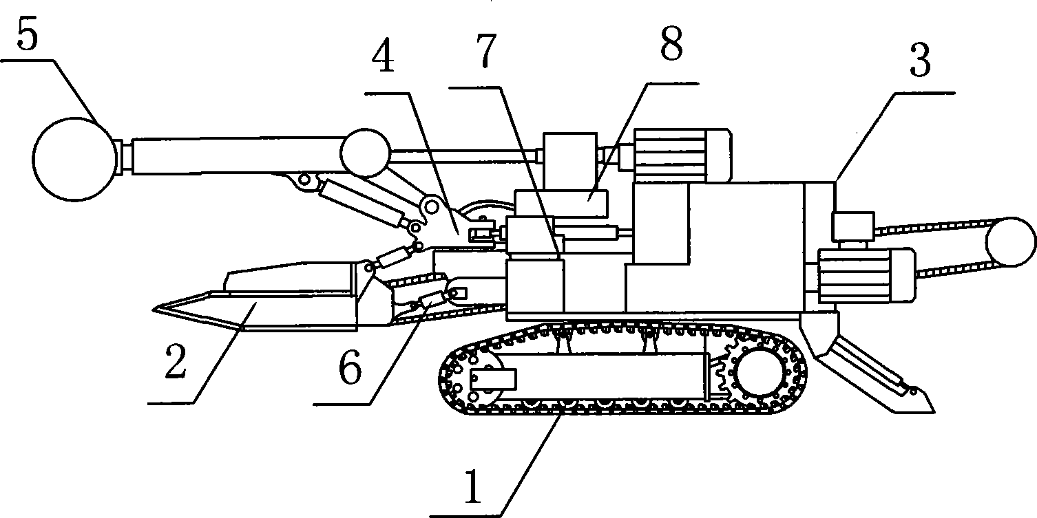 Mechanically-driven hard-rock double-head tunneling machine