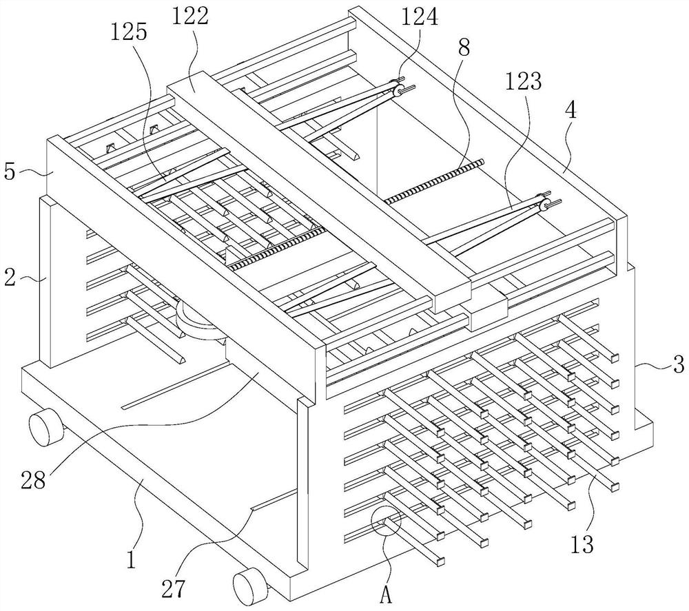 A prefabricated reinforced concrete plate handling machine for prefabricated buildings