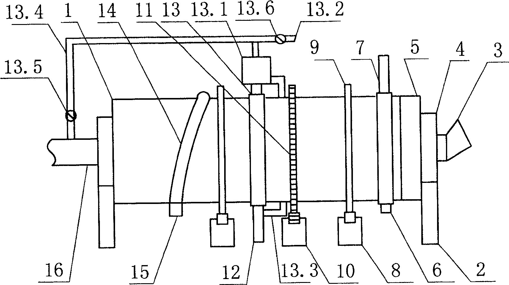 Device for extraction of shale oil by using oil shale and calcination of cement clinker