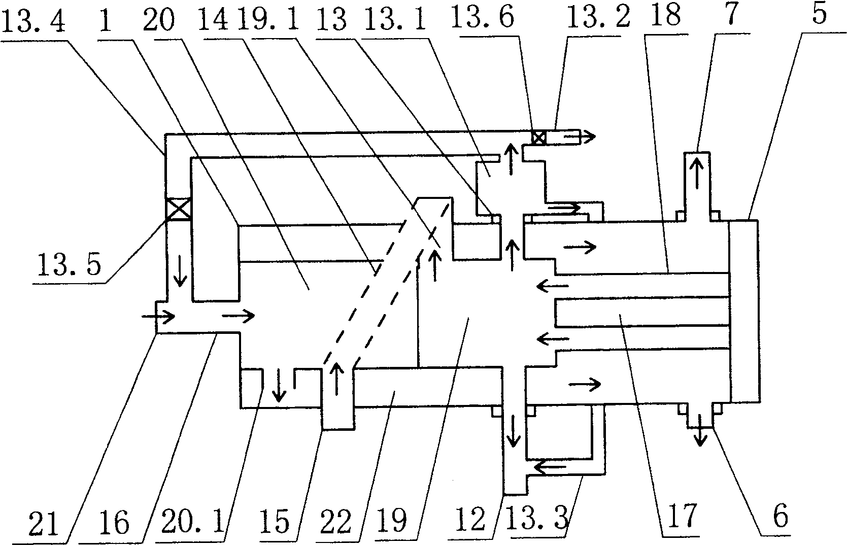 Device for extraction of shale oil by using oil shale and calcination of cement clinker