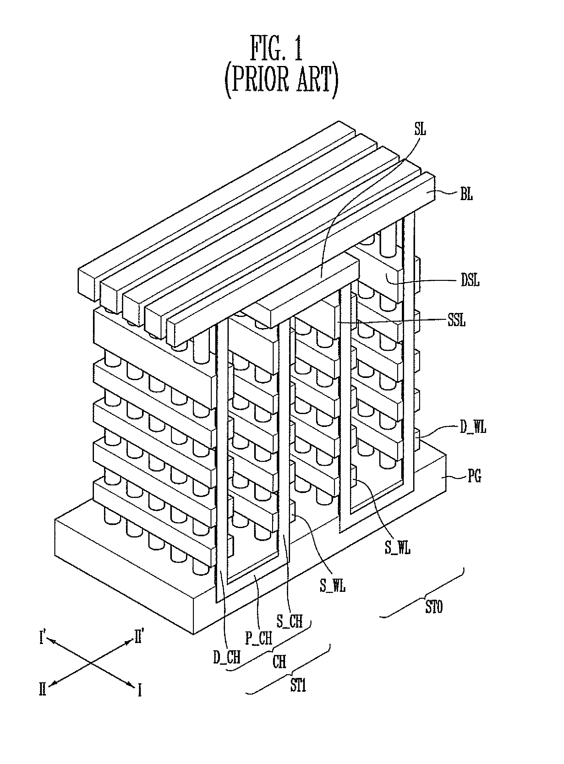 3D non-volatile memory device and method of manufacturing the same