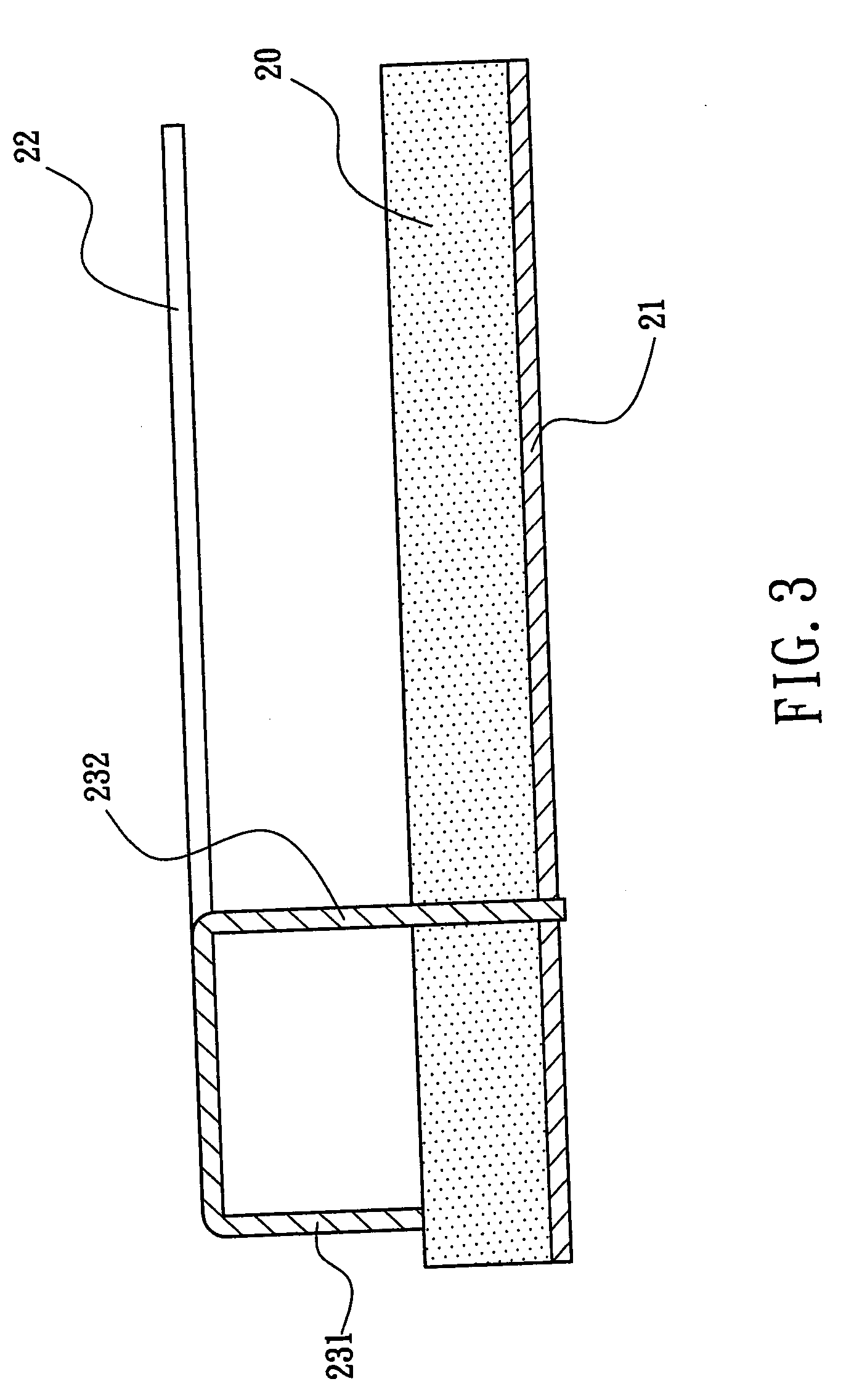 Arrangment for giving planar antenna added strength in construction