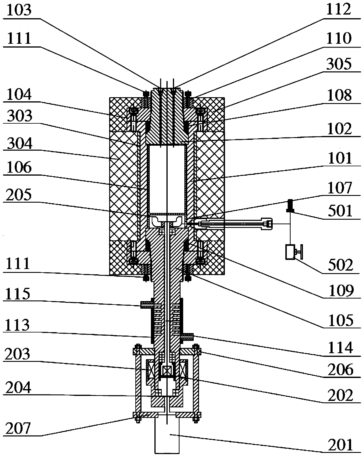 High-temperature and high-pressure supercritical carbon dioxide reaction kettle