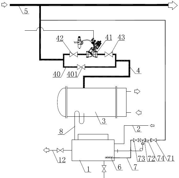 Water supply storage mechanism of marine boiler